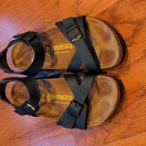 Birkenstock navy sandals size 8